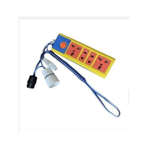 Bed Switch Moveable Socket B22 Male To B22 Female Bulb With 4 Way Power Extension Cable Switch 10A 220V